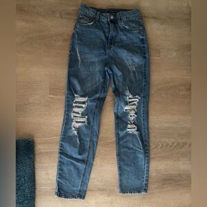 Wild Fable women Distressed high rise mom Jeans - Blue